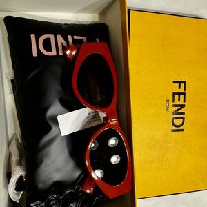 Fendi Glossy Red Eyewear
